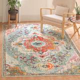 Blue/Green 79 x 0.25 in Indoor Area Rug - Bungalow Rose Haneul Teal/Orange Area Rug | 79 W x 0.25 D in | Wayfair 701DA699CEA64F7CB77143458F5F2E07