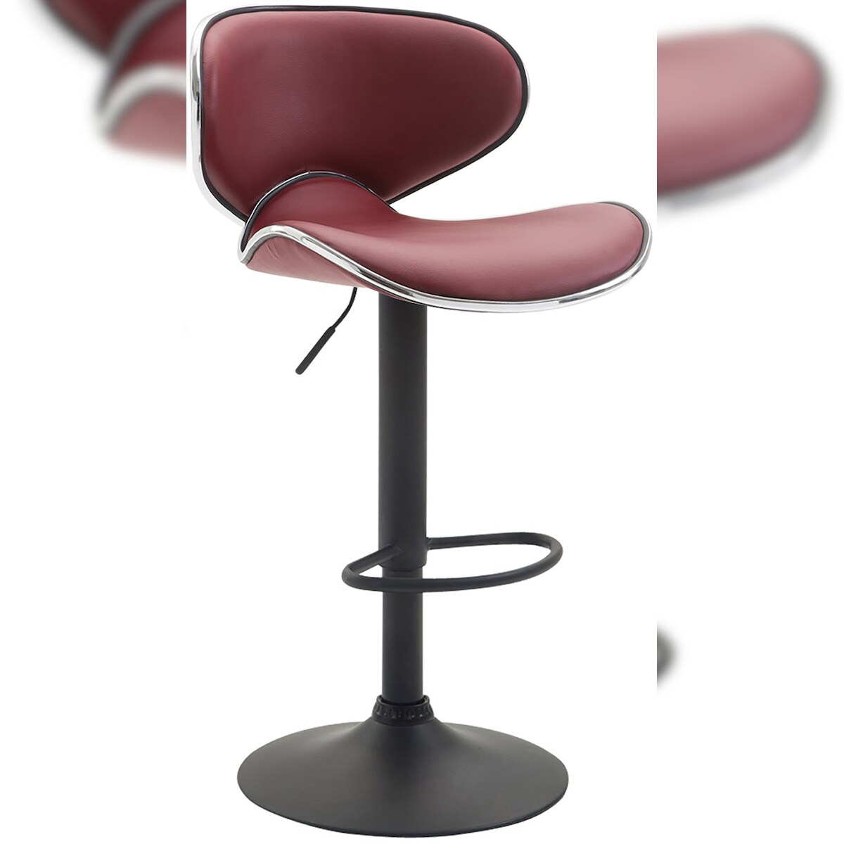 CLP Barhocker Las Vegas V2 bordeauxrot/schwarz Image