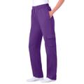 Plus Size Women's Better Fleece Cargo Sweatpant by Woman Within in Radiant Purple (Size 2X)