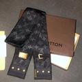 Louis Vuitton Accessories | Louis Vuitton Bandeau Denim Noir Silk Scarf | Color: Blue/Gold | Size: Os