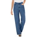 Plus Size Women's Perfect Relaxed Cotton Jean by Woman Within in Medium Stonewash (Size 40 WP)