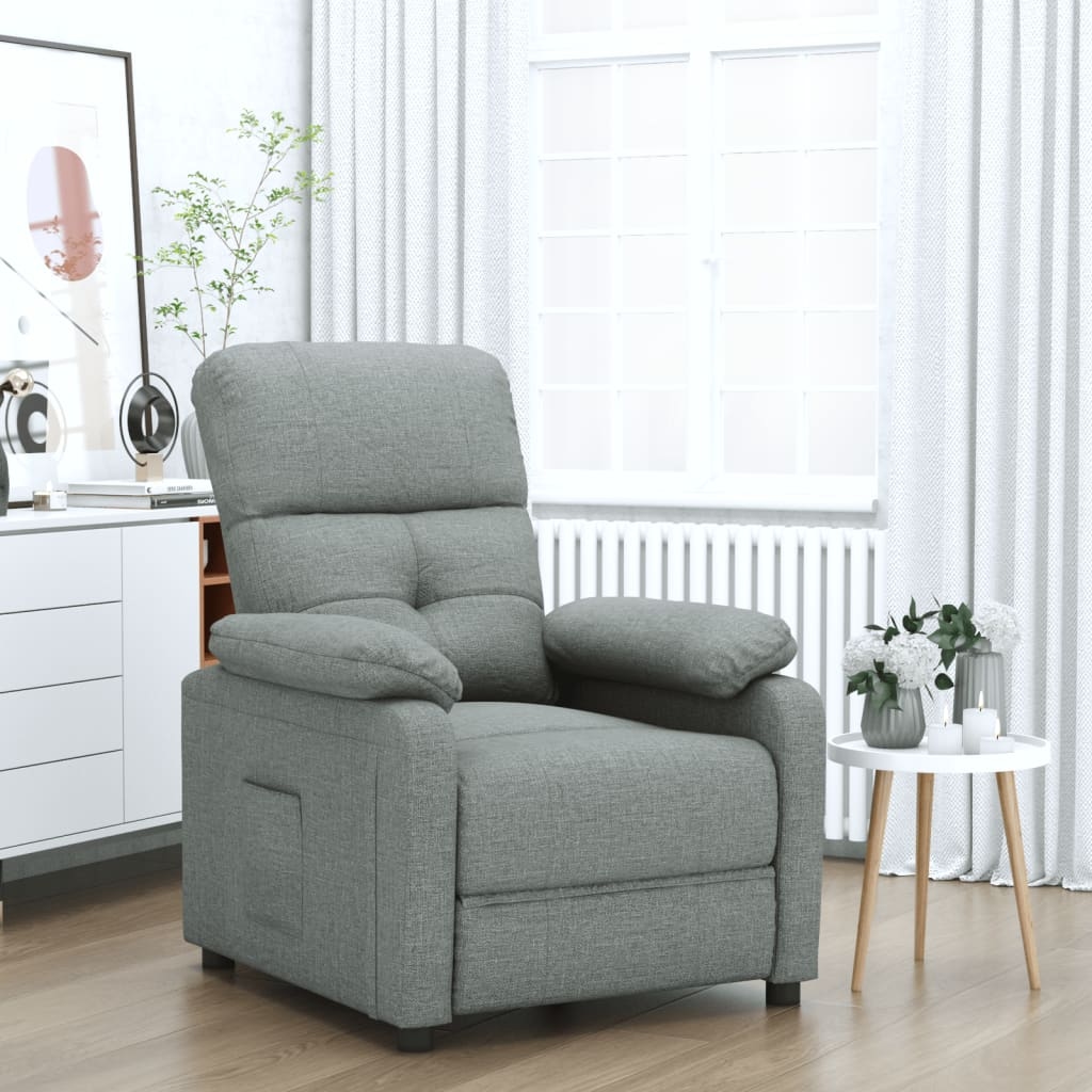 vidaXL Relaxsessel Dunkelgrau Stoff Image