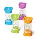 Learning Resources Jumbo Sand Timer Bundle 1, 2, 5 & 10 Minute Sand Timer, Hourglass Shaped Sand Timer with Soft Rubber End Cap, Classroom Sand Timers for Kids, Game Timer (Set of 4)