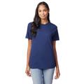 Hanes 42TB Adult Perfect-T Triblend T-Shirt in Solid Navy Blue size Small | Cotton/Polyester Blend