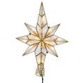 Kurt S. Adler 51158 - 10 Light 11.4" Indoor Gold Capiz Star Christmas Tree Topper