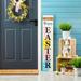 Glitzhome 42"H Wooden "HAPPY EASTER" Standing Hanging Porch Sign for Front Door