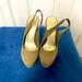 Jessica Simpson Shoes | Jessica Simpson Sz 7 Slingback, Stacked Heel Pumps | Color: Tan | Size: 7