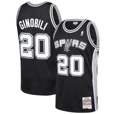 San Antonio Spurs Manu Ginobili Hardwood Classics Road Swingman Trikot von Mitchell & Ness - Herren Image