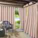 Wade Logan® Franko Indoor/Outdoor UV Protectant Room Darkening Grommet Curtain Panel Polyester in Pink/Brown | 84 H in | Wayfair