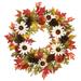 The Holiday Aisle® Harvest 32" Polyvinyl Chloride Wreath Traditional Faux in Green/Orange/Red | 32 H x 32 W x 6.5 D in | Wayfair