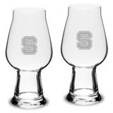 NC State Wolfpack 2-Piece 18.25oz. Luigi Bormioli IPA Glass Set