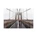 East Urban Home Brooklyn Bridge Winter Fog - Wrapped Canvas Print Canvas | 8" H x 12" W x 0.75" D | Wayfair 703205EA5987437DA34FFD6EA9159FC7