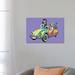 East Urban Home Couple Car in Purple by P.D. Moreno - Wrapped Canvas Painting Canvas | 18 H x 26 W x 1.5 D in | Wayfair