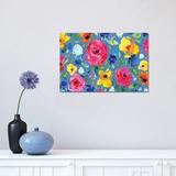 East Urban Home Floral Party I by Joy Ting - Wrapped Canvas Painting Canvas | 12 H x 18 W x 1.5 D in | Wayfair 07AB9F1928E14DF38037656EC54197A2