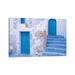 East Urban Home Greece, Symi. Doors & Stairway of House. by Jaynes Gallery - Wrapped Canvas Photograph Canvas in Blue | Wayfair