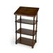 Vintage Oak Library Stand - 46"H x 24"W x 15"D