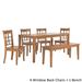 Wilmington II 60-Inch Rectangular Oak Finish Dining Set by iNSPIRE Q Classic