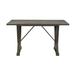 August Grove® Apopka Counter Height Solid Wood Dining Table Wood in Black/Brown | 36 H x 66 W x 40 D in | Wayfair CE94831517664F3E9B07C6736A7E43D1