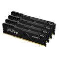 Kingston FURY Beast 16 GB (4 x 4 GB) 3200 MHz DDR4 CL16 Desktop Memory Kit of 4 KF432C16BBK4/16