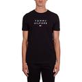 Tommy Hilfiger - Men's T-Shirt with Logo Embroidery, Black , XXL