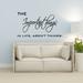 Winston Porter The Important Things in Life, Aren't Things Life Quotes Wall Decal Vinyl in Black | 12 H x 22 W in | Wayfair