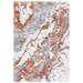 Red 48 x 2.56 in Area Rug - Wade Logan® Wojtowicz Abstract Gray/Rust Area Rug Polypropylene | 48 W x 2.56 D in | Wayfair