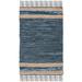 White 36 x 24 x 0.31 in Area Rug - Sand & Stable™ Patrick Handwoven Blue/Beige Area Rug /Jute & Sisal | 36 H x 24 W x 0.31 D in | Wayfair