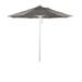 California Umbrella 7.5' Rd.. Aluminum Frame, Fiberglass Rib Market Umbrella, Push Open, White Finish, Olefin Fabric