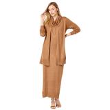 Plus Size Women's 2-Piece Sweater Dress by Jessica London in Brown Maple (Size 18/20) Suit