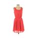 By & By Casual Dress - DropWaist: Orange Solid Dresses - Women's Size X-Small