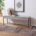 SAFAVIEH Kara 19-inch Cushioned X-Bench - 50" W x 13.5" L x 19" H - 50" W x 13.5" L x 19" H