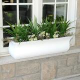 Winston Porter Clywd Self Watering Plastic Window Box Planter Plastic in White | 10.1 H x 36 W x 9.8 D in | Wayfair