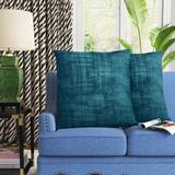 Willa Arlo™ Interiors Spradley Square Pillow Cover Polyester in Blue | 26 H x 26 W x 1 D in | Wayfair 268491E183E14261B375981F97EBF298