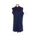 Peartree Point Bay Limited Casual Dress - Shift: Blue Solid Dresses - Women's Size Small