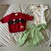 Disney Shirts & Tops | Bundle 3 Pcs Baby Clothes Disney Pooh Shirt Sweater | Color: Green/Red | Size: 0-3mb