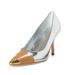 Burberry Shoes | Burberry Women's "Annalise" Silver Leather Pumps | Color: Silver | Size: Various