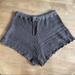 American Eagle Outfitters Swim | American Eagle Crochet Swim Cover Shorts | Color: Gray | Size: S