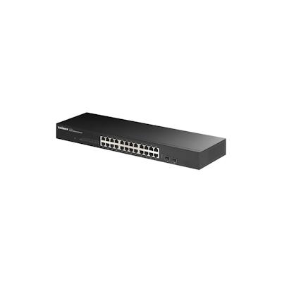 Edimax 26-Port Gigabit Switch mit 2 SFP-Ports 19"