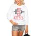 Women's White San Diego State Aztecs Seal of Approval Perfect Pullover Sweatshirt