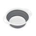 iH casadécor Collapsible Colander (Small) (White/Gray) - Set Of 2 Silicone in Gray/White | 3.55 H x 9.45 W x 11.6 D in | Wayfair NOV-1606(2)