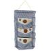 [Plaid & Lace] Blue/Wall Hanging/Wall Organizers /Baskets /Hanging Baskets/Baskets (11*20) - 11 inches wide x 20 inches high