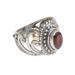 'Garnet Sterling Silver 18k Gold-Accented Cocktail Ring'