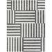 Gray/White 63 x 0.01 in Area Rug - Birch Lane™ Fritule Striped Indoor/Outdoor Area Rug Polypropylene | 63 W x 0.01 D in | Wayfair