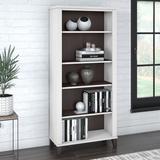 Gracie Oaks Magomed Bookcase Wood in Gray/White | 65.21 H x 29.57 W x 12.81 D in | Wayfair 01F33EE7F2454B6AAA2391B2B4D44C86