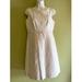 J. Crew Dresses | Creme Dress With Inlaid Floral Pattern - J Crew | Color: Cream/White | Size: 8