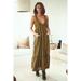 Free People Dresses | Free People Frankie Pintuck Maxi Dress | Color: Green | Size: Xs