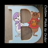 Disney Accents | Hand Painted Disney Rescuers Bernard Bianca Letter | Color: Red/White | Size: Os