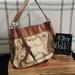 Coach Bags | Coach Zoe Signature Large Shoulder Bag | Color: Brown/Tan | Size: Os