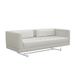 Interlude Luca 75" Tuxedo Arm Loveseat Polyester in Brown | 27 H x 75 W x 32 D in | Wayfair 199011-7