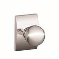 Schlage Orbit Single Cylinder Interior Knob Set (Exterior Portion Sold Separately) in Gray | 8.1 H x 4.4 W x 3.7 D in | Wayfair F59ORB625CEN